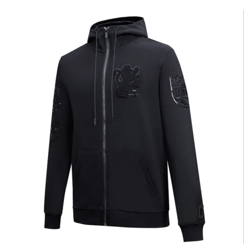 Womens triple black Sacramento Kings hoodie